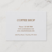 Kaffeestube-Loyalitäts-Karte - Kaffeefleck Treuekarte (Rückseite)