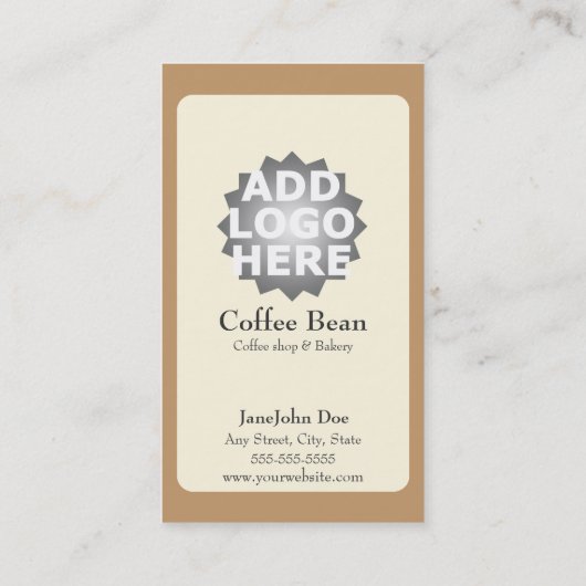 Kaffeestube-Loyalitäts-Lochkarte-Visitenkarte Treuekarte (Rückseite)