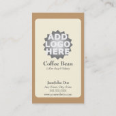 Kaffeestube-Loyalitäts-Lochkarte-Visitenkarte Treuekarte (Rückseite)