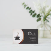 Kaffeestube-oder Bäckerei-Visitenkarten Visitenkarte (Stehend Vorderseite)