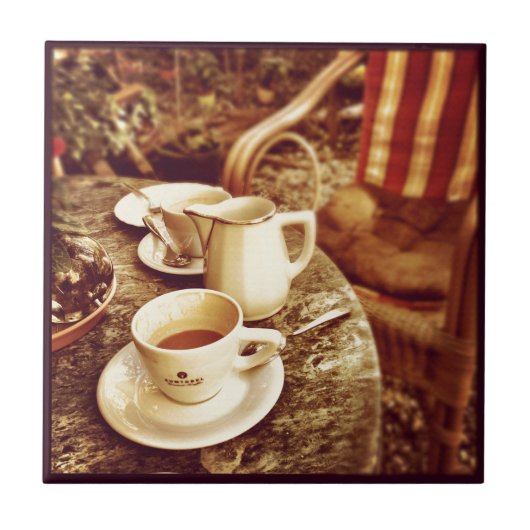 Kaffeestube-Tabelle Fliese (Vorderseite)