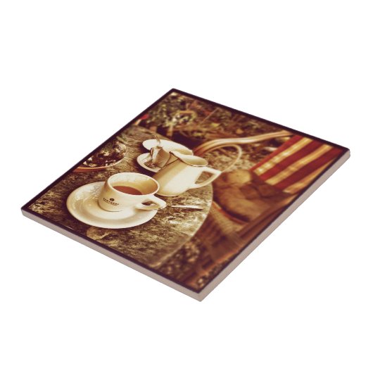 Kaffeestube-Tabelle Fliese (Seite)