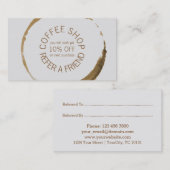 Kaffeestube - verweisen Sie einen Freund Empfehlungskarte (Vorne/Hinten)