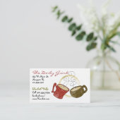 "Kaffeestube-" Visitenkarte (Stehend Vorderseite)