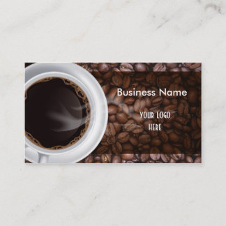 Kaffeestube-Visitenkarte-Schablone Visitenkarte