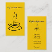Kaffeestube-Visitenkarte Visitenkarte (Vorne/Hinten)