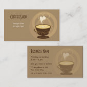 Kaffeestube-Visitenkarte Visitenkarte (Vorne/Hinten)