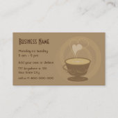 Kaffeestube-Visitenkarte Visitenkarte (Rückseite)