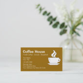 Kaffeestube-Visitenkarten Visitenkarte (Stehend Vorderseite)