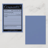 Kaffeestubekommentarkarte Visitenkarte (Vorne/Hinten)