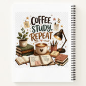 Kaffeestudium Wiederholung Gemütlicher Studier Sch Notizblock (Rückseite)
