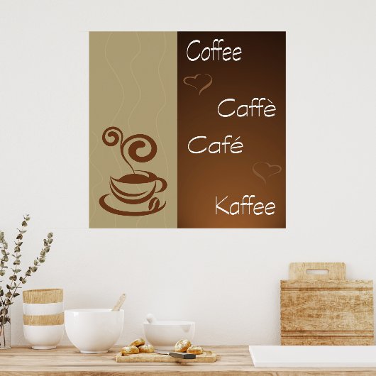 Kaffeestunde Poster (Küche)