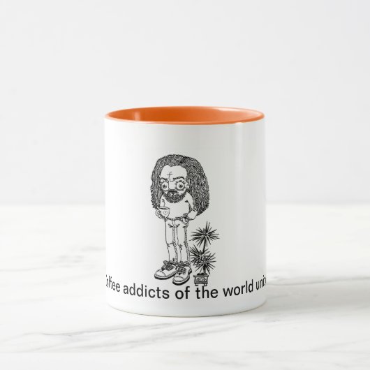 Kaffeesüchtige der Welt vereinigen! Tasse (Zentrum)