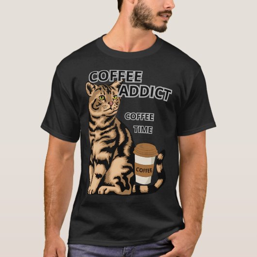 KAFFEESÜCHTIGE T-Shirt (Vorderseite)