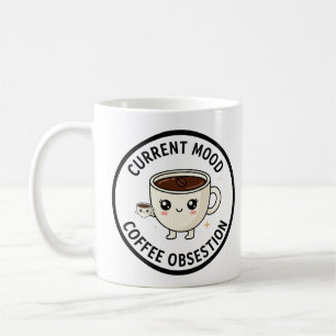 "KAFFEESÜCHTIGER" Süße Cartoon-Kaffeetasse Kaffeetasse