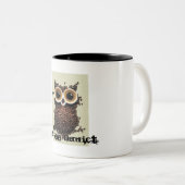 Kaffeesüchtigeule Zweifarbige Tasse (VorderseiteRechts)
