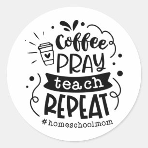 Kaffeetablesung Runder Aufkleber