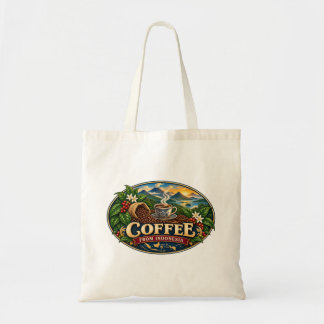 Kaffeetasche aus Indonesien im Vintage-Stil Tragetasche