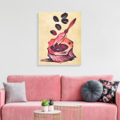 Kaffeetasche Leinwanddruck (Insitu (Wohnzimmer))
