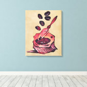 Kaffeetasche Leinwanddruck (Insitu (Holzboden))