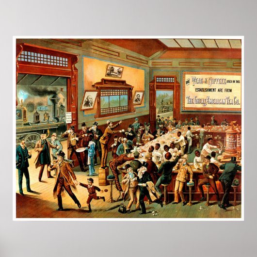 Kaffeetaschen - Drucken Poster (Vorne)