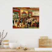 Kaffeetaschen - Drucken Poster (Küche)