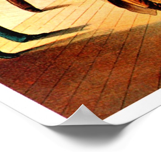 Kaffeetaschen - Drucken Poster (Ecke)