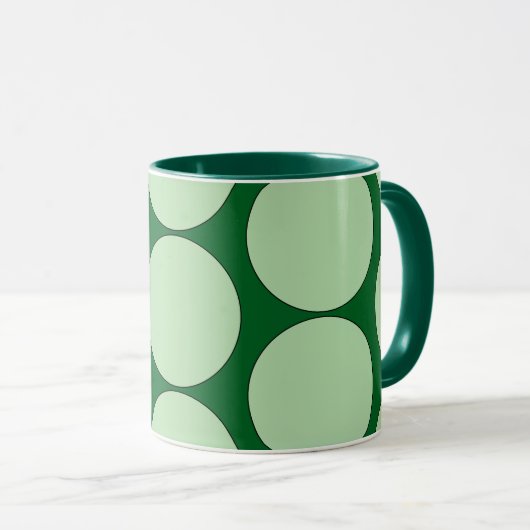 KAFFEETASSE 11 OZ. - "MINZ-TEE" POP-ART-TASSE (VorderseiteRechts)