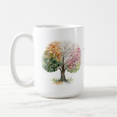 KAFFEETASSE 4 JAHRESZEIT-BAUM-BIBEL-VERS-AQUARELL (Links)