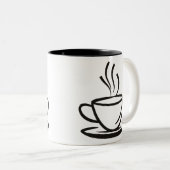 Kaffeetasse-Abbildung. II Zweifarbige Tasse (VorderseiteRechts)