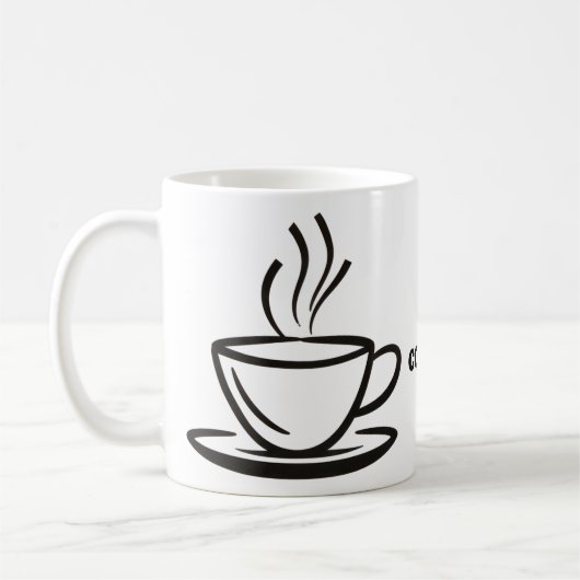Kaffeetasse-Abbildung. Kaffeetasse (Links)