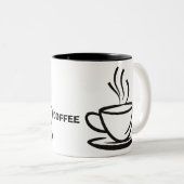 Kaffeetasse-Abbildung. Zweifarbige Tasse (VorderseiteRechts)