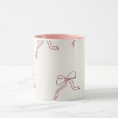 Kaffeetasse - ästhetische rosa Schleife 🎀 (Zentrum)