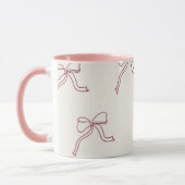 Kaffeetasse - ästhetische rosa Schleife 🎀 (Links)