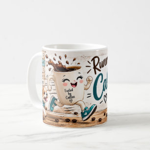 Kaffeetasse 'Auf Koffein laufen'