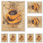 Kaffeetasse Aufkleber (Vorderseite)