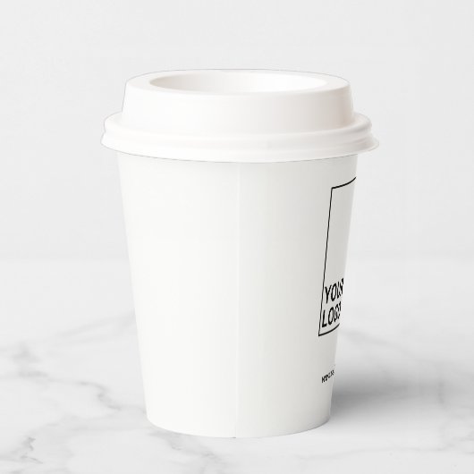 Kaffeetasse aus Papier Pappbecher (Rechts)