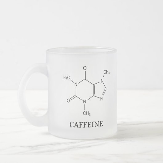Kaffeetasse Beaker, Chemie Kaffeine Molekül (Links)