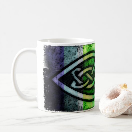 Kaffeetasse, Becher mit keltischem Knoten Kaffeetasse (Mit Donut)