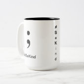 Kaffeetasse #BeKind ist nett (Vorderseite Links)