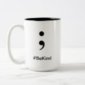 Kaffeetasse #BeKind ist nett (Links)