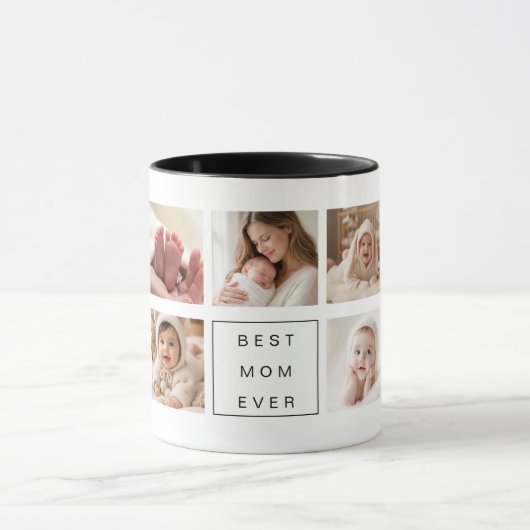 Kaffeetasse | Benutzerdefinierte Fotocollage Beste (Zentrum)