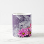 Kaffeetasse Blumen und Distelsamen, lila (Mittel)