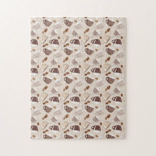 Kaffeetasse Braune Körner Kaffeeliebhaber Trinken Puzzle