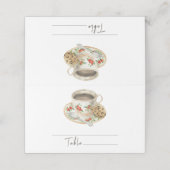 Kaffeetasse Brautparty - Hochzeit Platzkarten (Außenseite Aufgefaltet)
