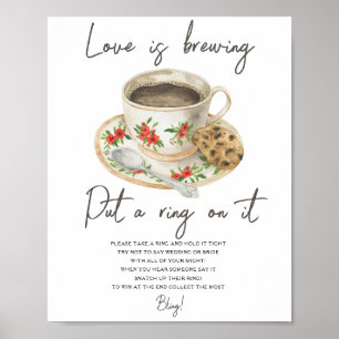 Kaffeetasse Brautparty Tu einen Ring auf das Spiel Poster