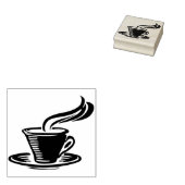 Kaffeetasse Briefmarke Gummistempel (Stempel)