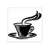 Kaffeetasse Briefmarke Gummistempel (Prägung)