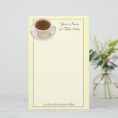 Kaffeetasse-Briefpapier Briefpapier (Stehend Vorderseite)