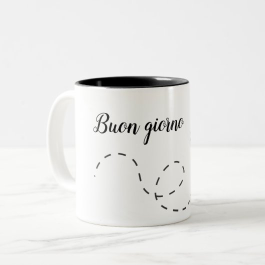 Kaffeetasse "Buon giorno" (Vorderseite Links)